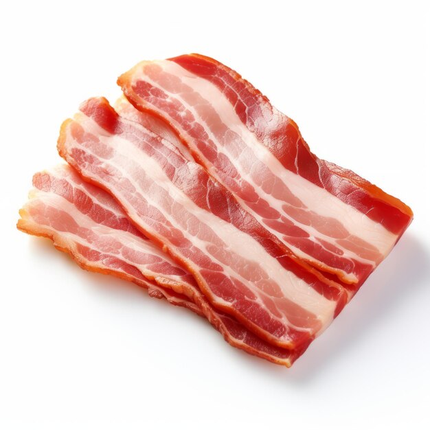 Neoplasticista Fetta di Bacon su sfondo bianco Una delizia Whistleriana