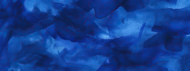 Nero blu marino scuro cobalto acquerello astratto colore sfondo artistico per il design caotico ruvido