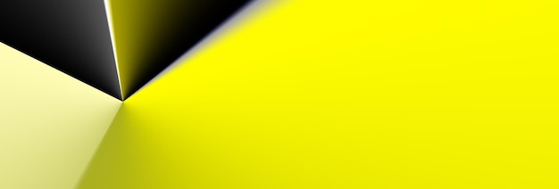 nero giallo carta bianca banner web astratto