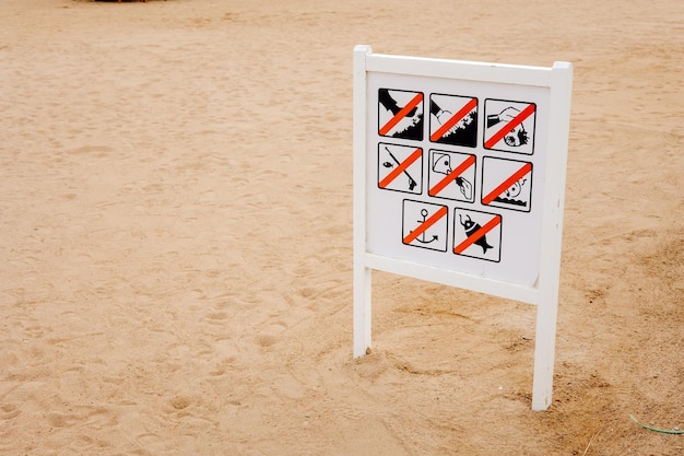 Nessun segno per la spiaggia