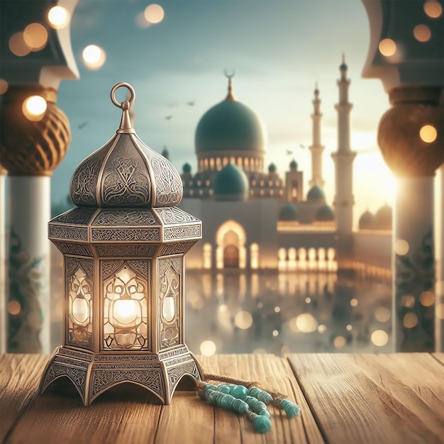 nessuna gente orizzontale fotografia immagine a colori illuminata all'interno lanterna islamica maestoso mon
