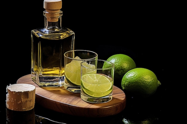 Nettari notturni Tequila sullo sfondo nero