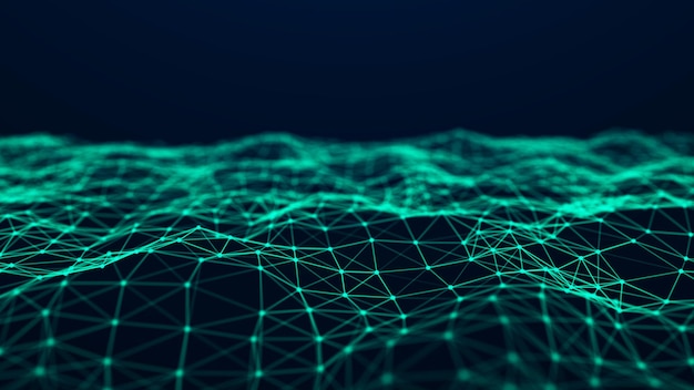 network connection structure abstract technology background science background big data digital background 3d rendering
