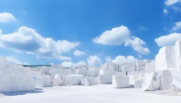 Neve e cubetti di ghiaccio nell'Artico