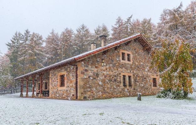 Neve nel Parco Naturale Urkiola, Centro di interpretazione