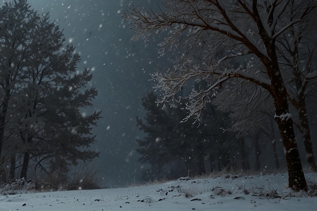 Neve realistica con fiocchi di neve bianchi