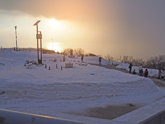 Neve sulla montagna