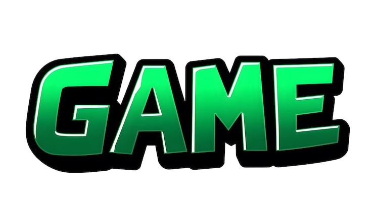 Photo new game sticker editable game style text effect isolated with white highlights