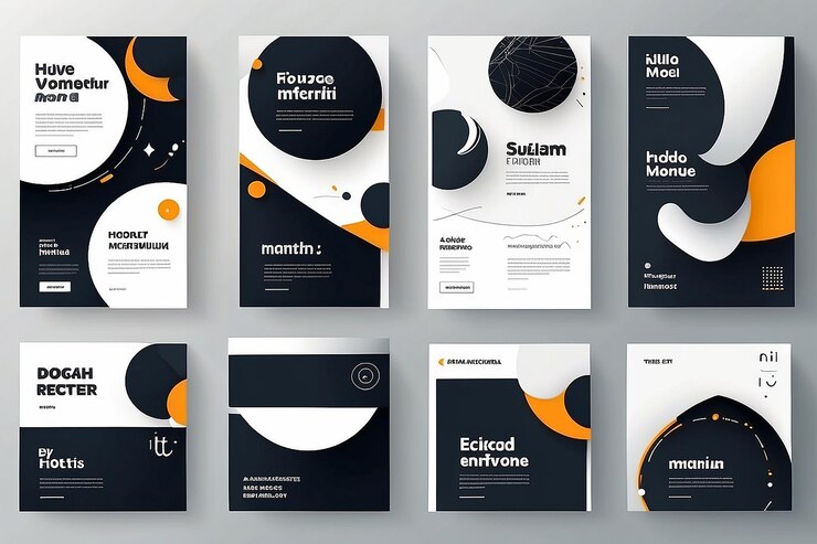 Photo new set of editable minimal banner templates suitable for social media posts and web or internet ads