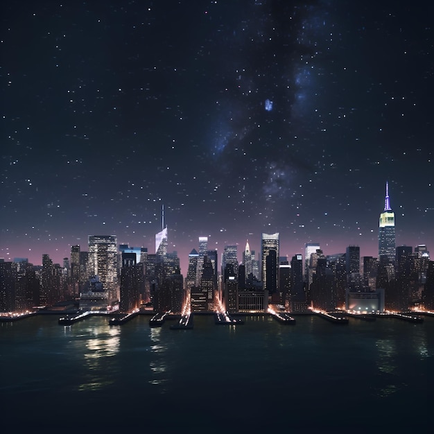 New York in una notte stellata