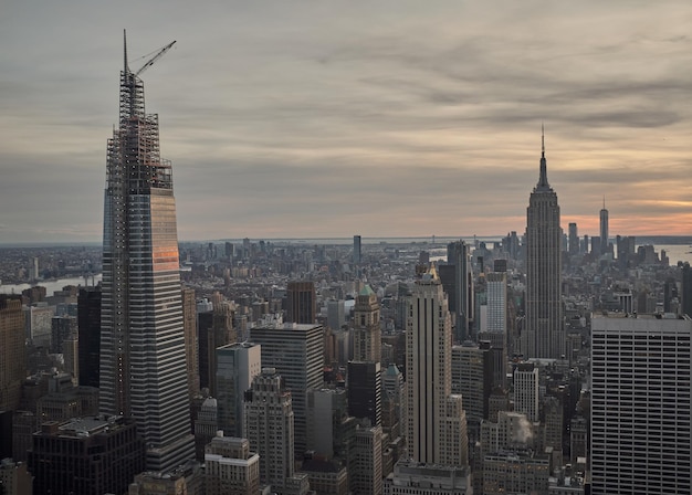 New York vista dalla cima della roccia