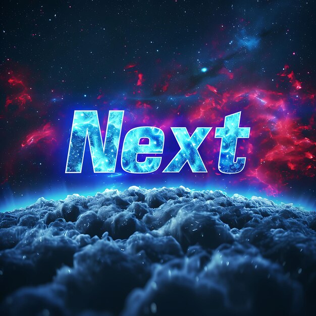 Next Text With a Zoom in Effect and Futuristic Digital Font Creative Decor Live Stream Background