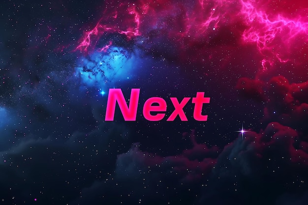 Next Text With Glitch Effect and Futuristic Style Font Text Creative Live Stream Background Idea