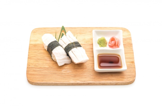 nigiri di sushi di polpo - stile di cibo giapponese