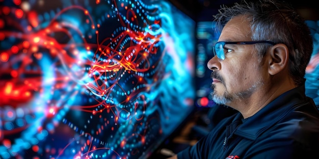 noc technicians monitor network traffic troubleshoot issues ensure network performance concept network operations center network monitoring issue troubleshooting network performance