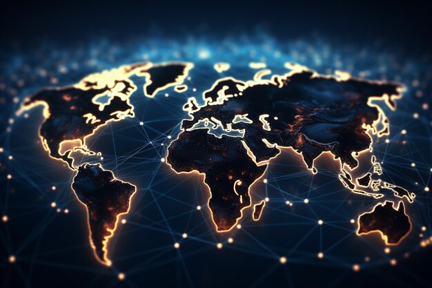 Nodo che collega la mappa grafica del mondo