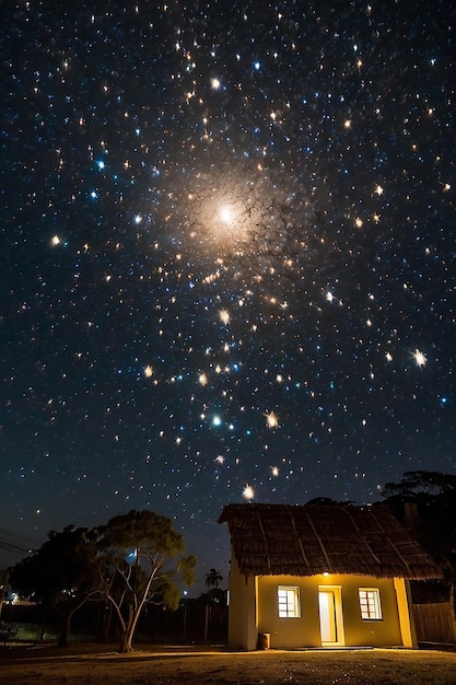 Noite Estrelada em Cantinho da Alegria Loja Iluminada com Brinquedos