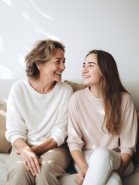 Nonna e nipote felici