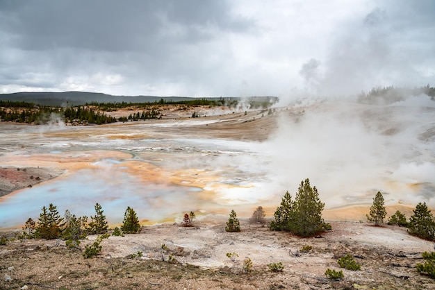 Norris Geyser Basin nel Parco Nazionale di Yellowstone