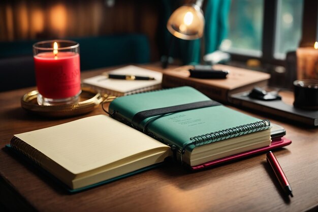 Notebook con lista delle cose da fare sulla scrivania