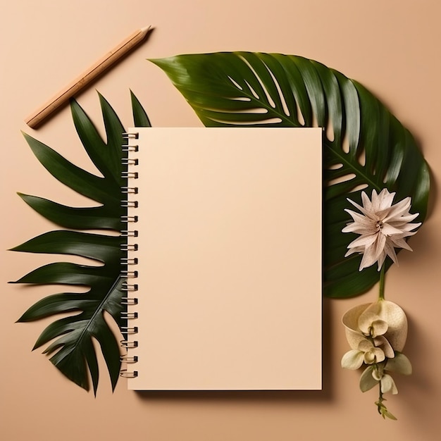 Notebook libero mockup vettore