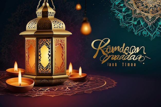 Notte arabe ramadan kareem sfondo islamico