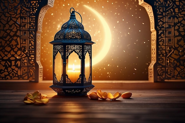 Notte arabe ramadan kareem sfondo islamico