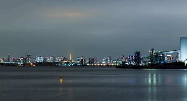 Notte della città di Tokyo