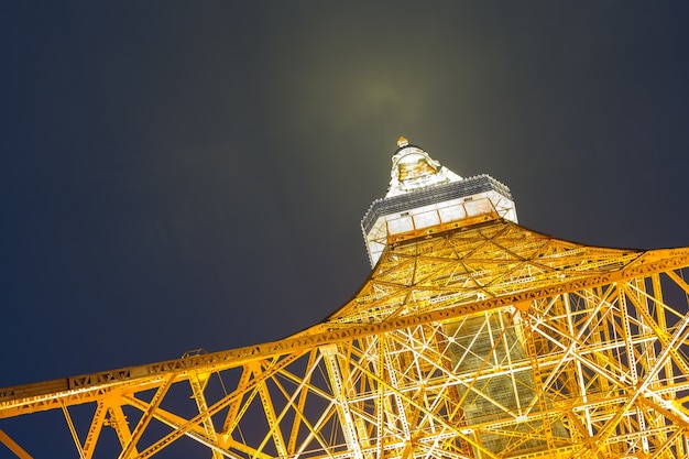 Notte della torre di Tokyo.