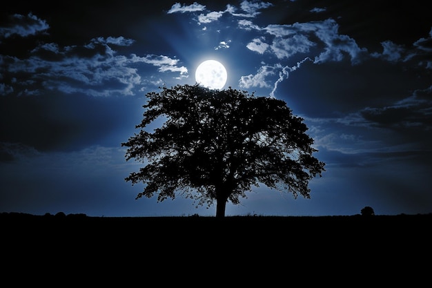 Notte di luna piena Faro di speranza