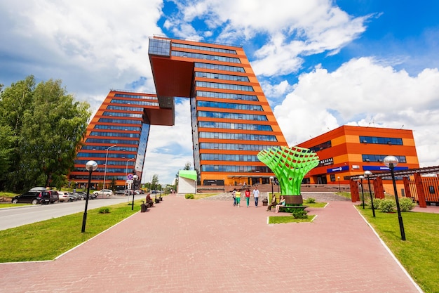 Novosibirsk, Russia - 4 luglio 2016: Centro di tecnologia dell'informazione nel Technopark Novosibirsk Akademgorodok. È un parco industriale costruito vicino alla città di Novosibirsk in Russia.