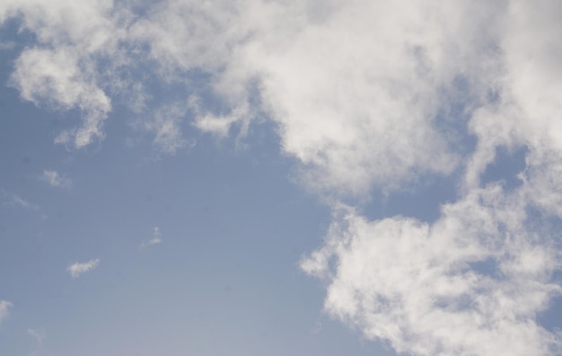 Nube bianca sul cielo blu