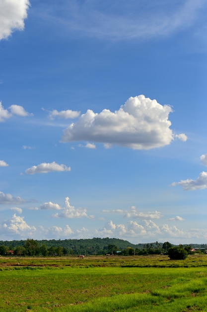 Nube su cielo blu