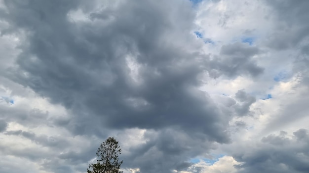 Nubi spesse. Cielo prima della pioggia