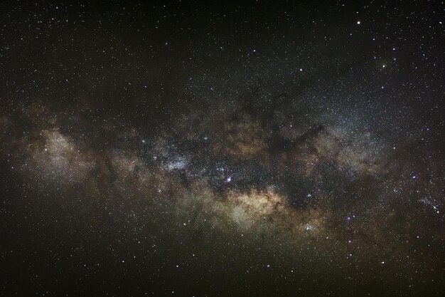 Nucleo della Via Lattea Centro galattico della Via Lattea Fotografia a lunga esposizione con grana