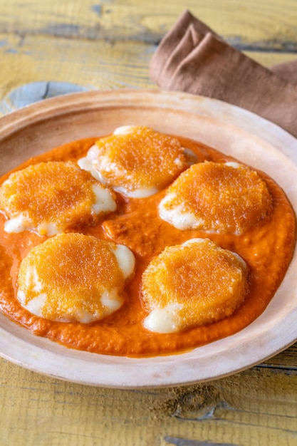 Nuggets con camembert fuso