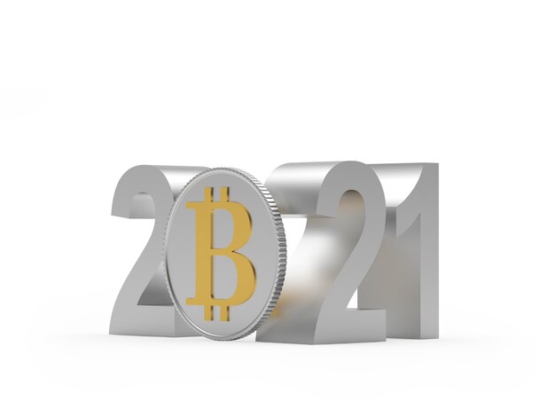 numero d'argento 2021 con segno bitcoin