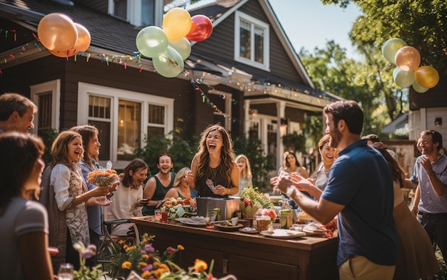 Nuovi inizi Famiglia celebra casa dolce casa