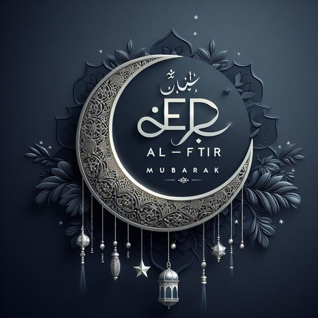 nuovo design di schede di stile Eid al Fitr Mubarak tema di Ramadan Eid Mubarak