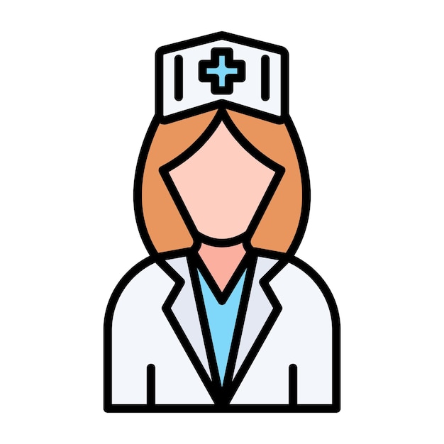 Nurse Flat Illustration