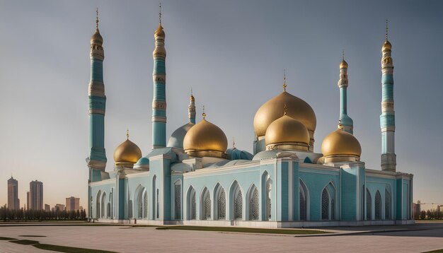 Nursultan astana kazakhstan la moschea di Hazrat Sultan a Nursultan kazakhstan