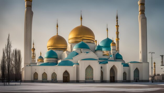 Nursultan astana kazakhstan la moschea di Hazrat Sultan a Nursultan kazakhstan