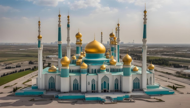 Nursultan astana kazakhstan la moschea di Hazrat Sultan a Nursultan kazakhstan