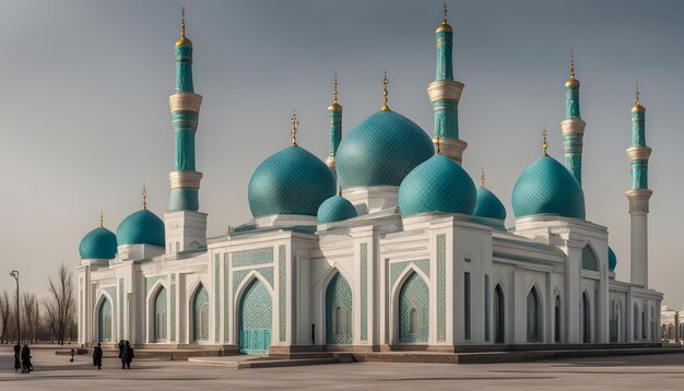 Nursultan astana kazakhstan la moschea di Hazrat Sultan a Nursultan kazakhstan