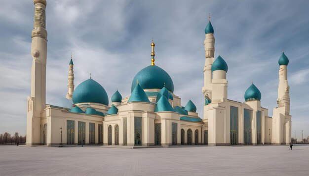 Nursultan astana kazakhstan la moschea di Hazrat Sultan a Nursultan kazakhstan