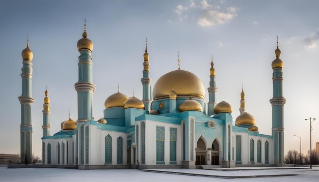 Nursultan astana kazakhstan la moschea di Hazrat Sultan a Nursultan kazakhstan