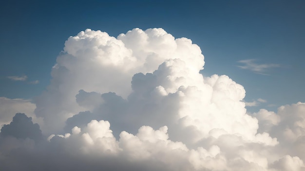 Nuvola bianca nel cielo blu