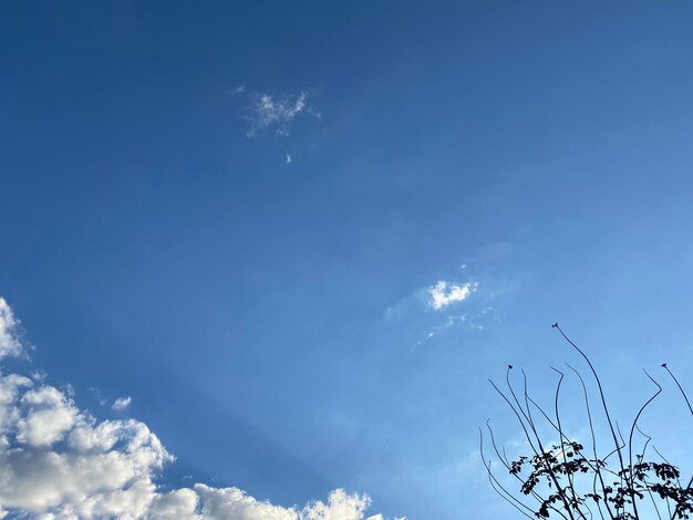 Nuvole bianche con sfondo azzurro del cielo. Giornata di sole con belle nuvole.