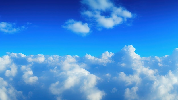 Nuvole bianche contro uno sfondo di cielo blu