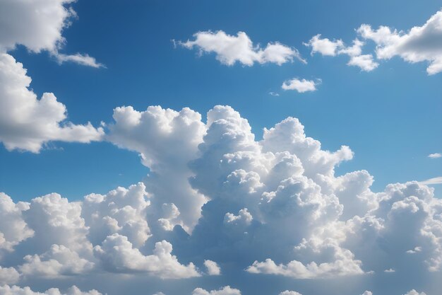 Nuvole bianche del cielo blu